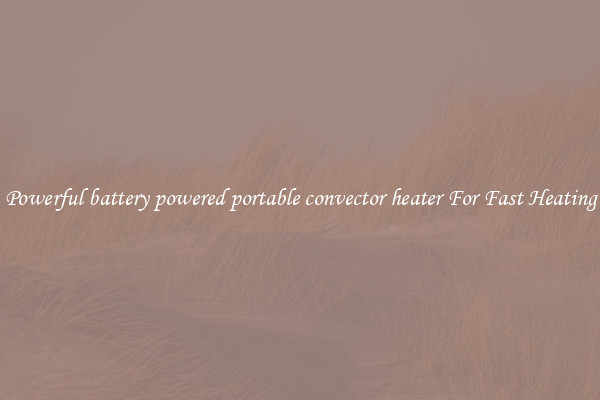 Powerful battery powered portable convector heater For Fast Heating