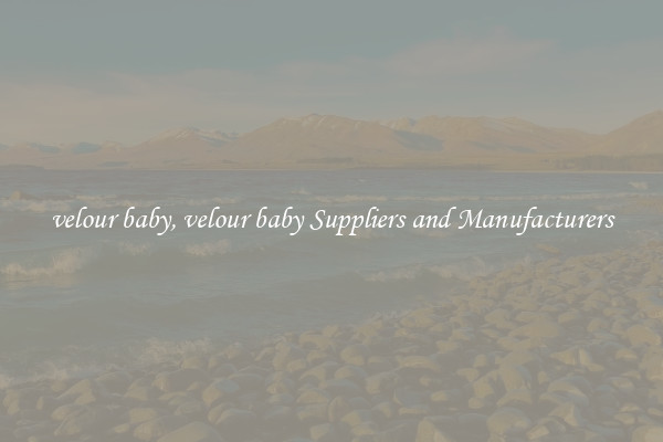 velour baby, velour baby Suppliers and Manufacturers