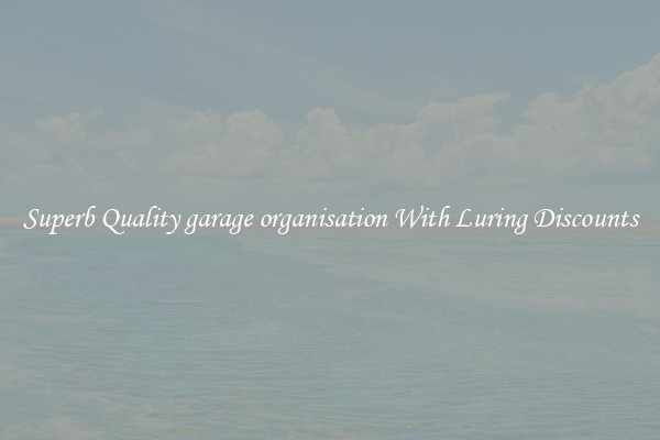 Superb Quality garage organisation With Luring Discounts