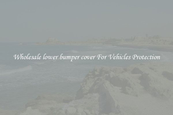 Wholesale lower bumper cover For Vehicles Protection