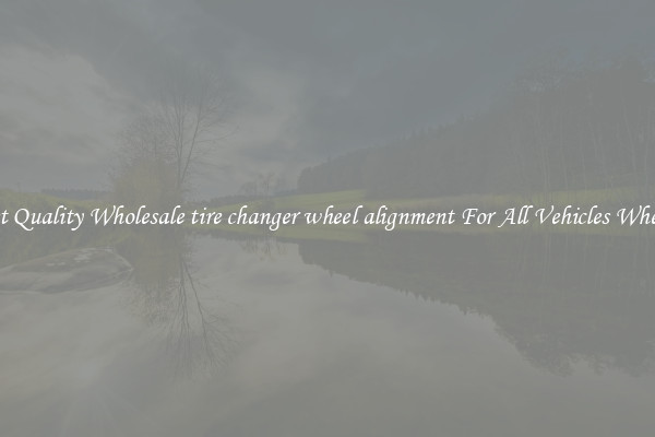 Get Quality Wholesale tire changer wheel alignment For All Vehicles Wheels